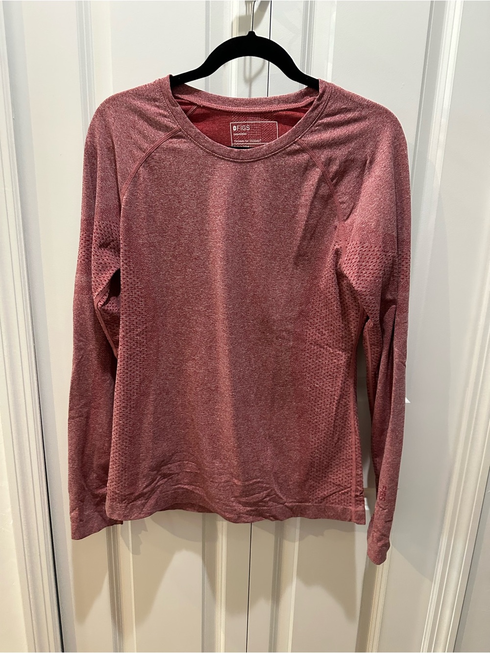 FIGS Rose Long Sleeve Scrub Athletic Top